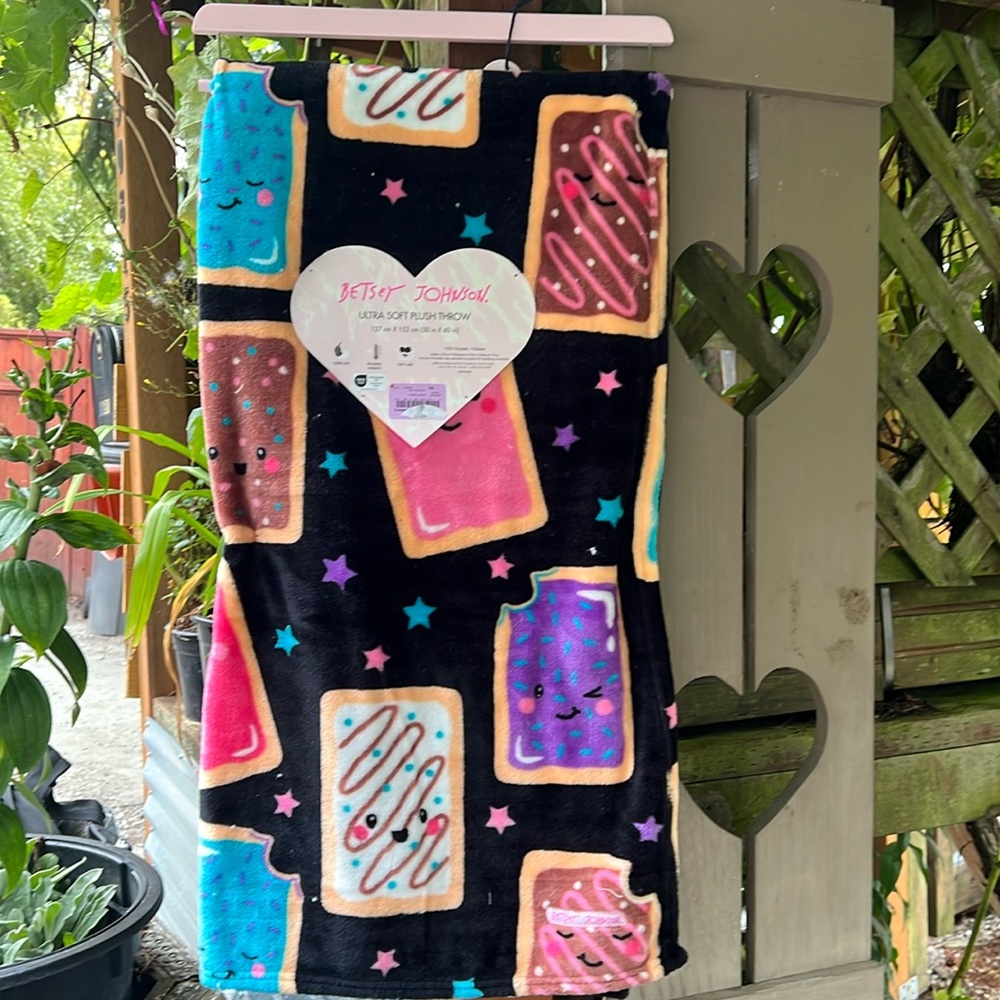 Betsey Johnson pop tart blanket
